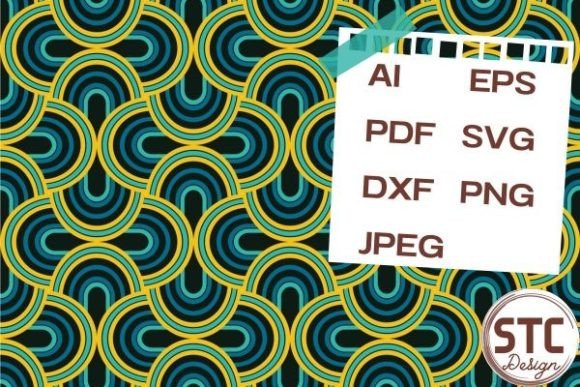 Blue Yellow Geometry Seamless Patterns
