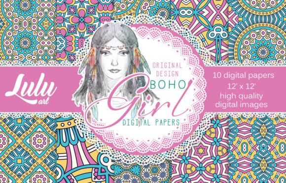 Boho Girl 10 Patterns Freebie