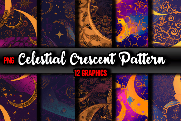 Celestial Crescent Pattern - 12 Patterns