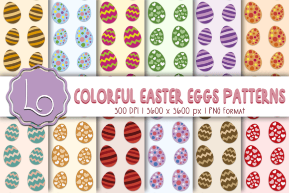 Colorful Easter Eggs Patterns: A Creative Resource for Every Project
