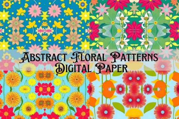 Exploring the Versatility of Abstract Floral Patterns Digital Paper