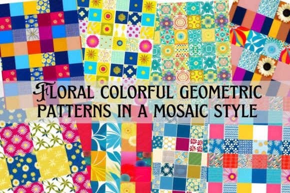 Floral Colorful Geometric Patterns