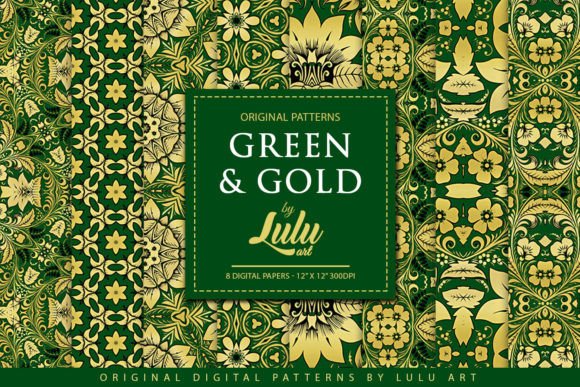Gold and Green Oriental Patterns: A Strategic Tool for Modern Creativity and Design