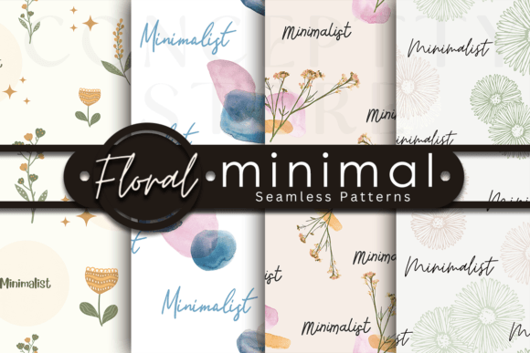 Minimal Floral Seamless Patterns: A Versatile Design Solution for Modern Creatives