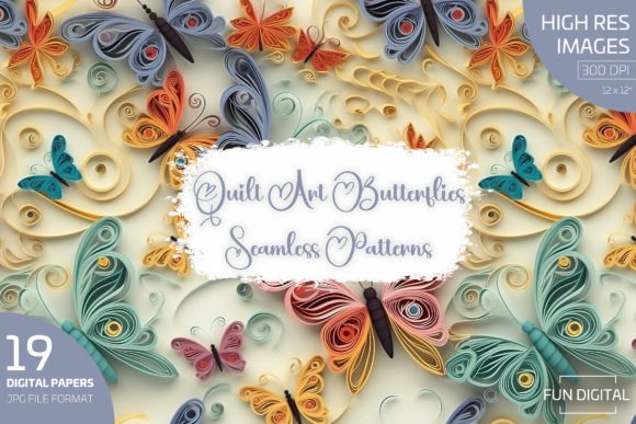 Quilt Art Butterflies Seamless Patterns: A Strategic Resource for Creative Professionals