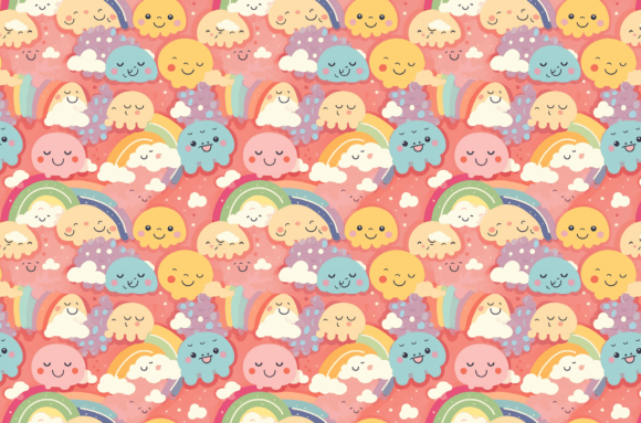 Retro Rainbow Pattern Colorful Patterns
